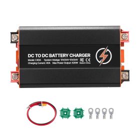 DC to DC Battery Charger, 520W, 40A Alternator Charger, Fast DC-DC Charging for Portable Power Stations